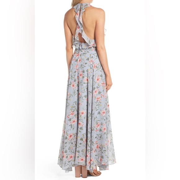 GAL MEETS GLAM - rare Ella Dress - Excellent condition (grey/blue floral) - Picture 4 of 14